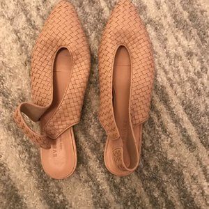Everlane Italian Blush Woven Sling Back Flats 7.5